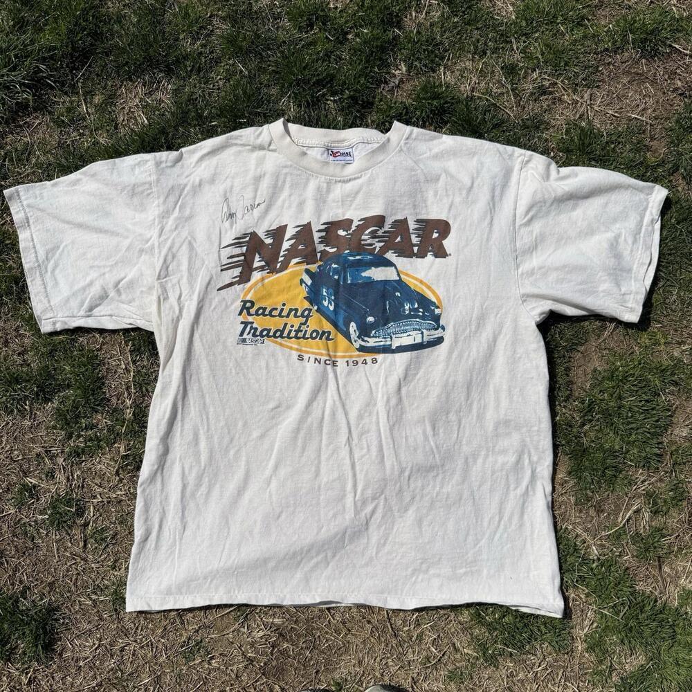 Vintage Autographed Chase Authentics Nascar Short Sleeve Shirt XL